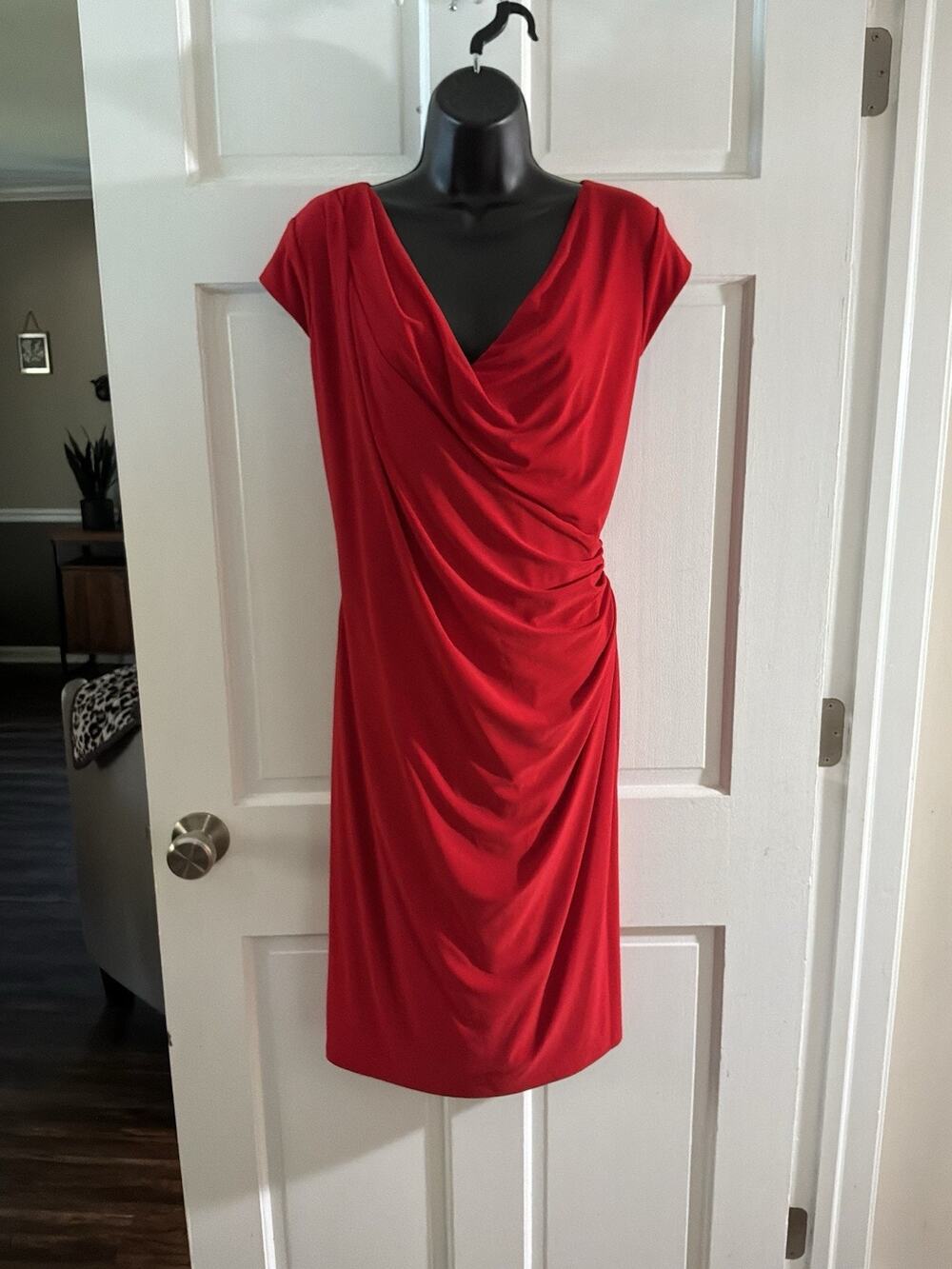 Ladies Lauren by Ralph Lauren Red Dress Size 18